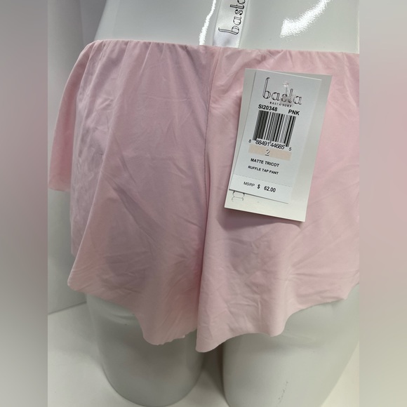 Basta Surf Swim Bottom Ruffle Tap Pant in Pink Matte Tricot Size 2 NEW With Tags - Picture 10 of 13